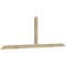 Ekena Millwork Portland Rough Sawn Timber Gable Bracket, Douglas Fir, 108"W x 36"H x 2"D x 4"F, 8/12 Pitch GBW108X36X0204POR00RDF - alternate 5